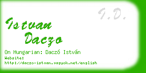 istvan daczo business card